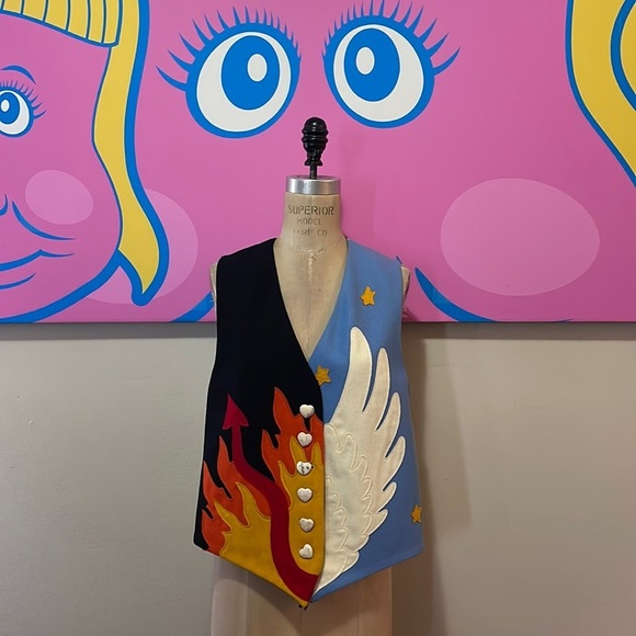 Moschino Jackets & Blazers - Moschino Cheap Chic Flames Wings Devil Angel vest
